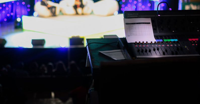 TV Show - Black Audio Amplifier